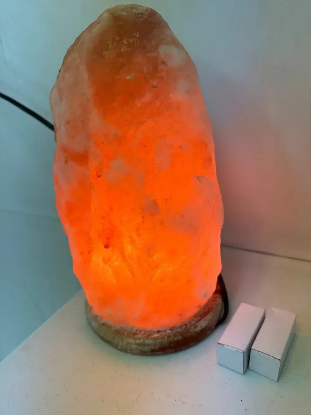 Himalayan Salt Lamp 10 in. Tall with Dimmer Switch Night Light Table Lamp